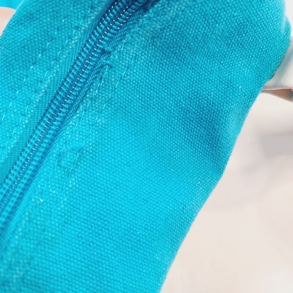 Y2K Disney Mickey Mouse Tropical Hibiscus Blue Tote Gym Bag - Picture 12 of 16